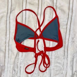 Jolyn Triangle Top Red Size Large